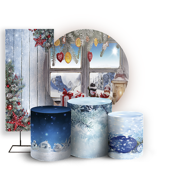 KIT Redondo Trio e Faixa - Natal