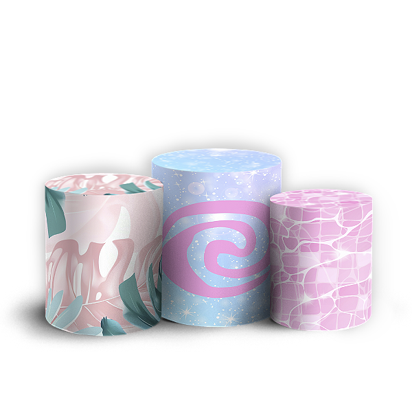 Capas Trio Cilindro Sublimado Vest Facil - Moana