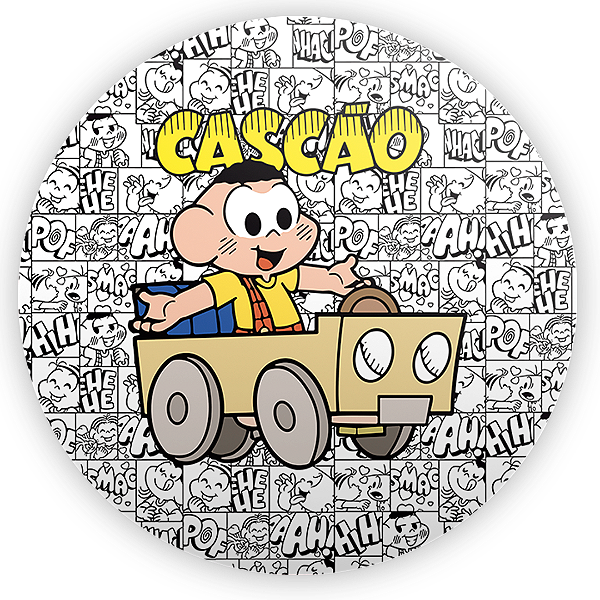 Painel Redondo - Cascão   Turma da Monica - Sublimado 3D