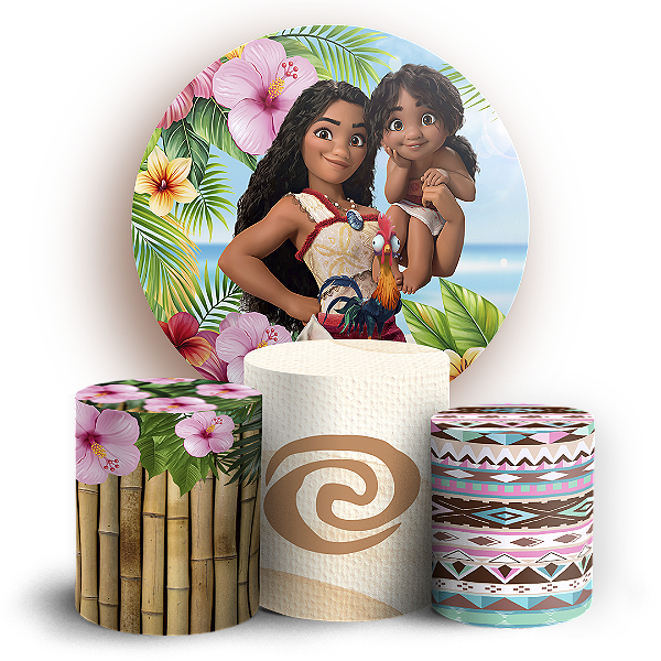 KIT Redondo e Trio - Moana - Sublimado 3D