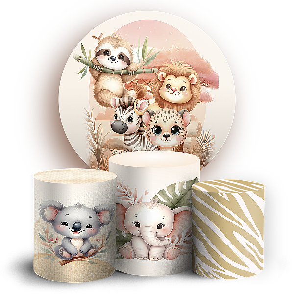 KIT Redondo e Trio - Safari - Sublimado 3D