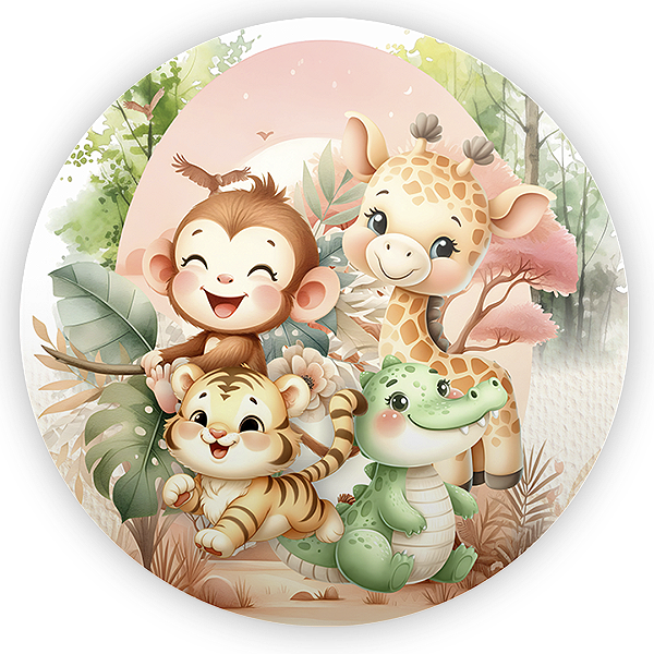 Painel Redondo - Safari - Sublimado 3D