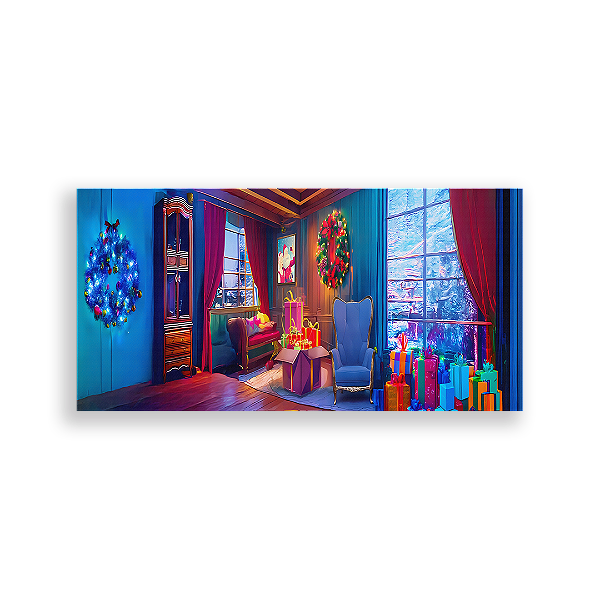 Painel Retangular - Natal - Sublimado 3D