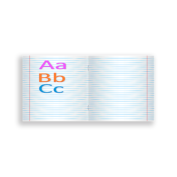 Painel Retangular - Caderno Abc - Sublimado 3D