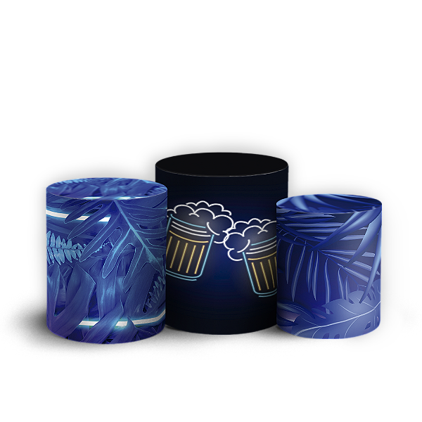 Capas Trio Cilindro Sublimado Vest Facil - Resenha Tropical