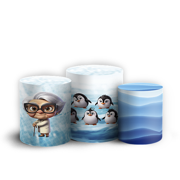 Capas Trio Cilindro Sublimado Vest Facil - Madagascar