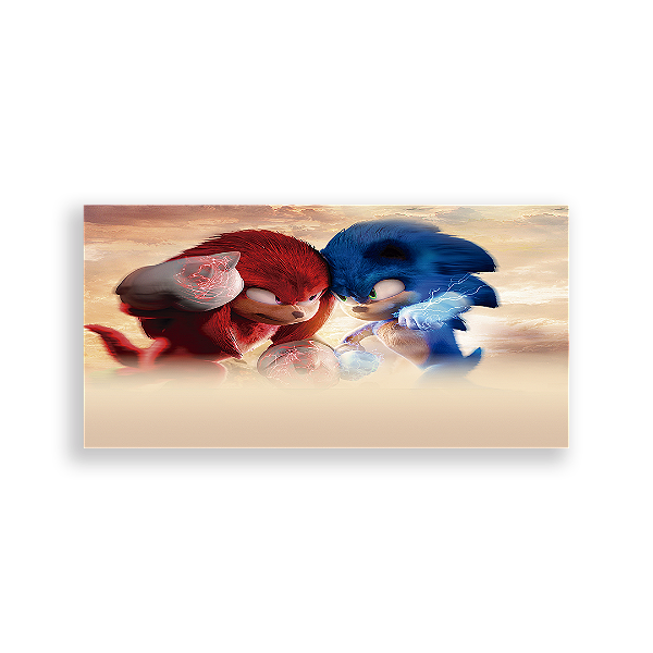 Capa Painel Retangular Sublimado - Sonic Knuckles