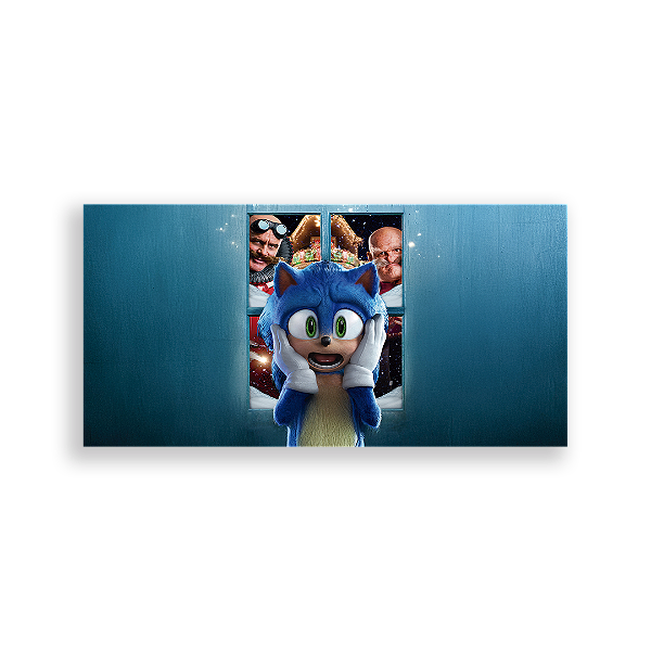 Capa Painel Retangular Sublimado - Sonic