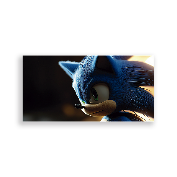 Capa Painel Retangular Sublimado - Sonic