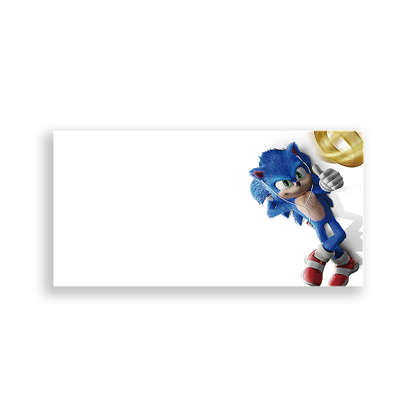 Capa Painel Retangular Sublimado - Sonic