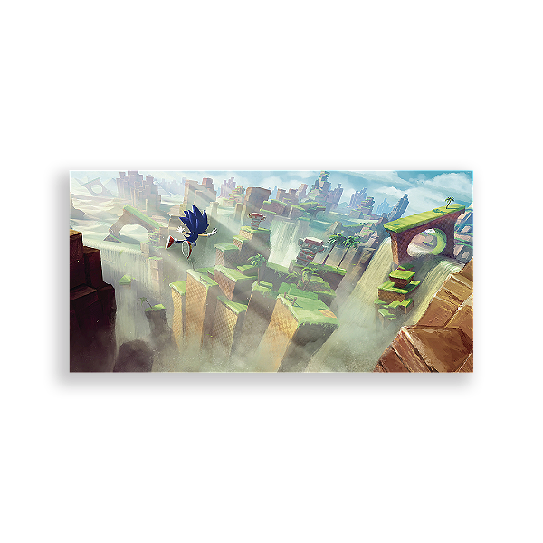 Capa Painel Retangular Sublimado - Sonic