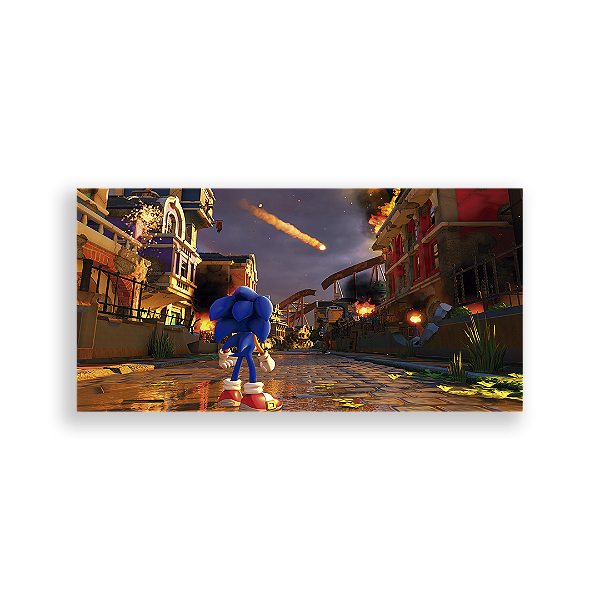 Capa Painel Retangular Sublimado - Sonic