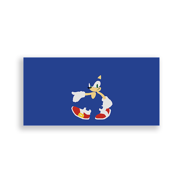Capa Painel Retangular Sublimado - Sonic