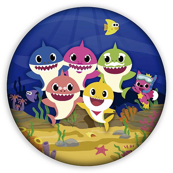 Mini Painel - Baby Shark - Sublimado 3D