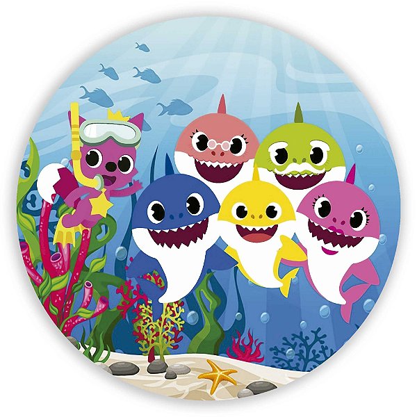 Mini Painel - Baby Shark - Sublimado 3D