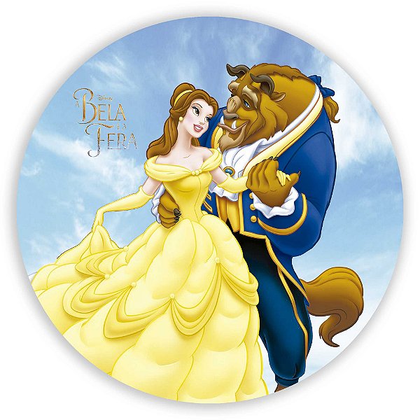 Capa Mini Painel Sublimado - Princesa Bela e a Fera