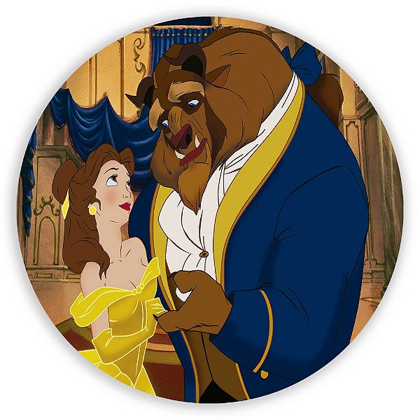 Capa Mini Painel Sublimado - Princesa Bela e a Fera