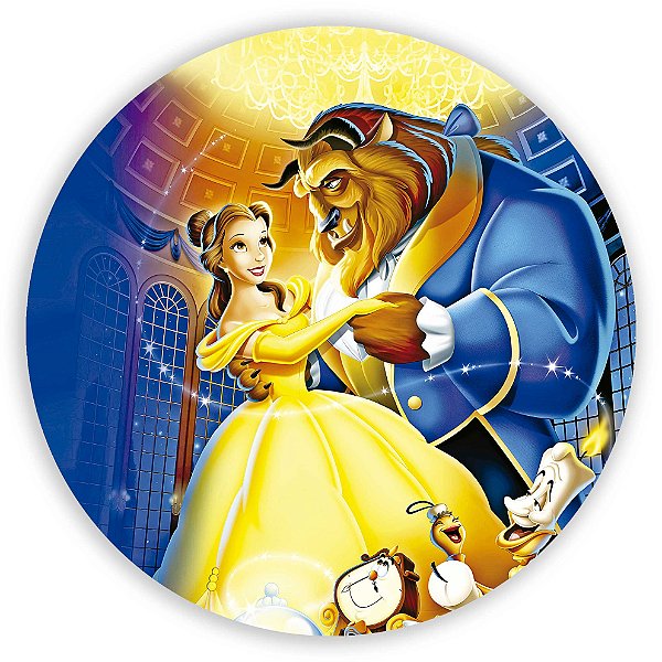 Capa Mini Painel Sublimado - Princesa Bela e a Fera