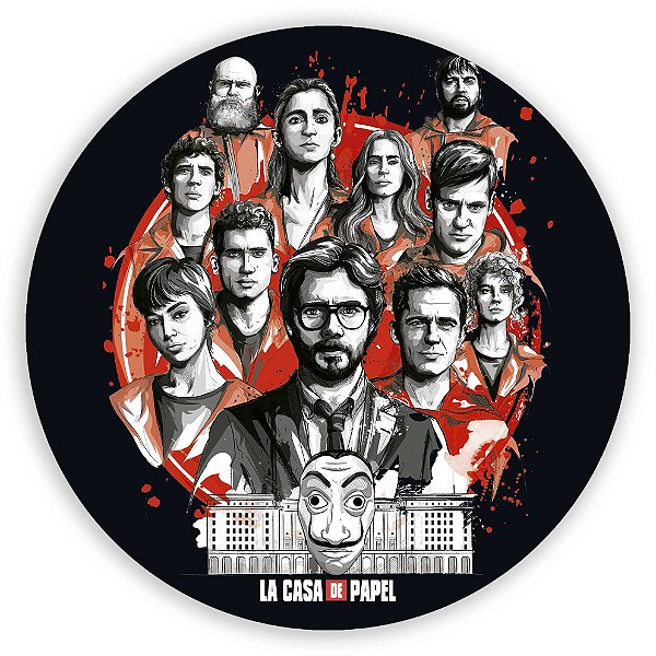 Capa Mini Painel Sublimado - Casa de Papel