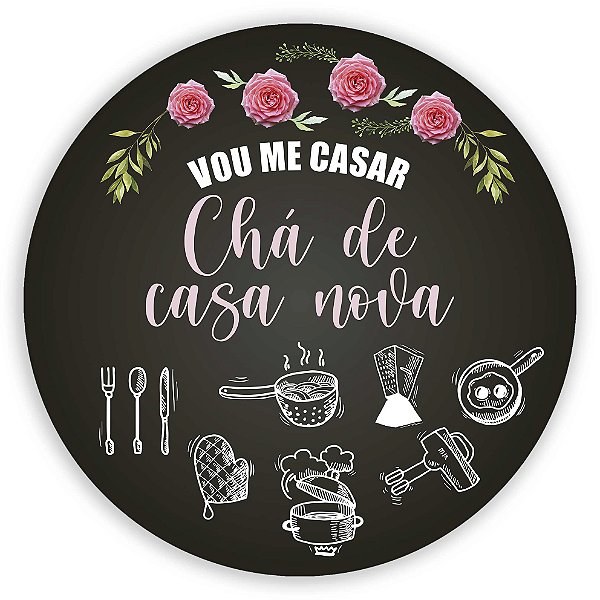 Mini Painel - Cha de Casa Nova - Sublimado 3D