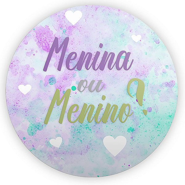 Mini Painel - Chá Revelação - Sublimado 3D