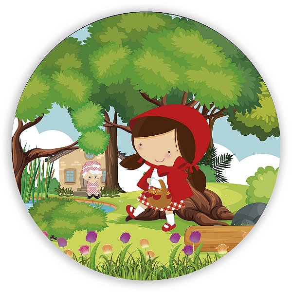Capa Mini Painel Sublimado - Chapeuzinho Vermelho
