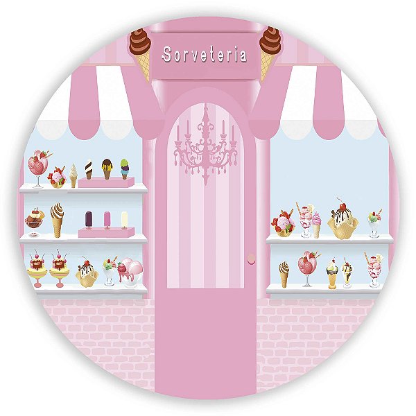 Capa Mini Painel Sublimado - Confeitaria