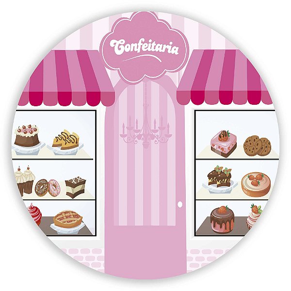Capa Mini Painel Sublimado - Confeitaria