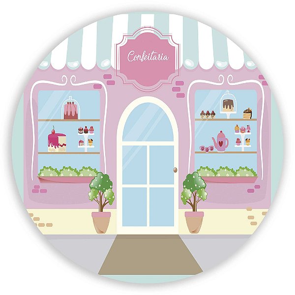 Capa Mini Painel Sublimado - Confeitaria