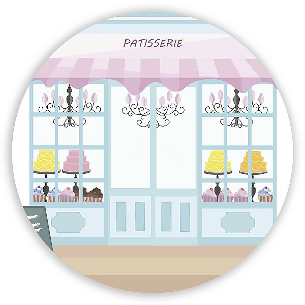 Capa Mini Painel Sublimado - Confeitaria