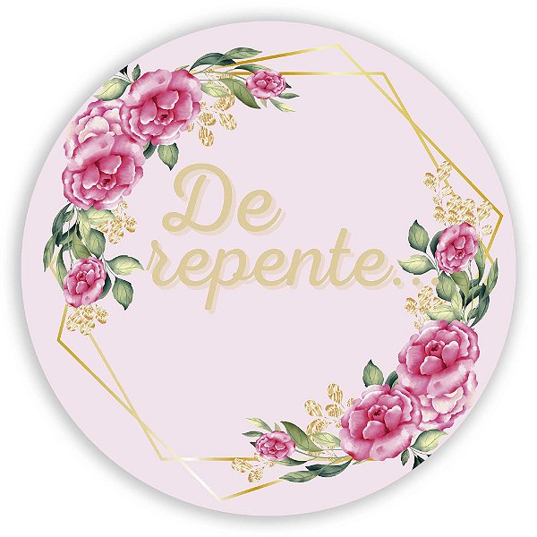 Mini Painel - De Repente Floral Geometrico - Sublimado 3D