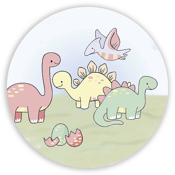 Capa Mini Painel Sublimado - Dinossauro Cute