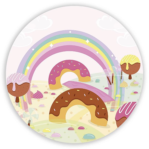 Capa Mini Painel Sublimado - Doces
