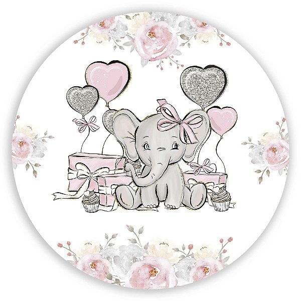 Capa Mini Painel Sublimado - Elefante Rosa