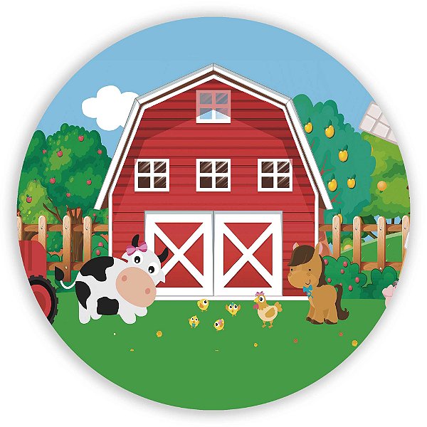 Mini Painel - Fazendinha - Sublimado 3D