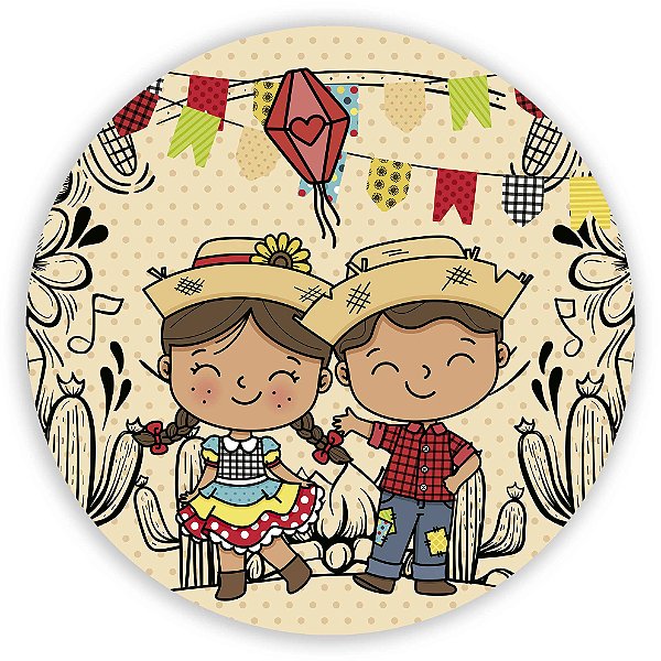 Capa Mini Painel Sublimado - Festa Junina