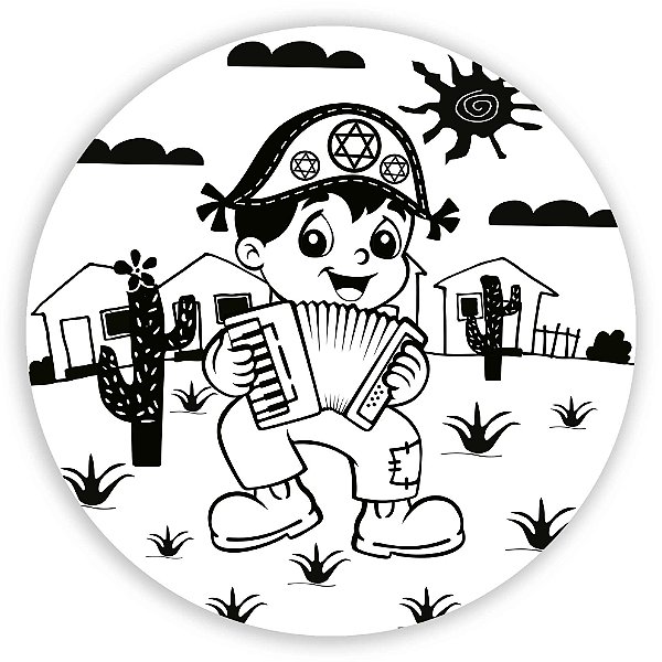 Capa Mini Painel Sublimado - Festa Junina