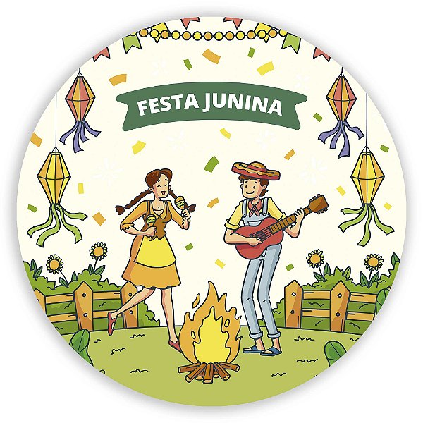 Capa Mini Painel Sublimado - Festa Junina