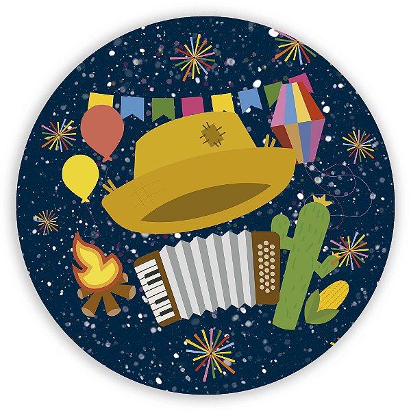 Capa Mini Painel Sublimado - Festa Junina