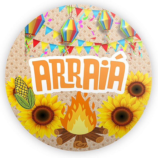 Capa Mini Painel Sublimado - Festa Junina