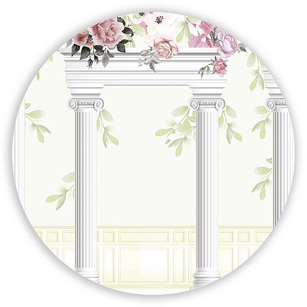 Mini Painel - Floral Coluna - Sublimado 3D