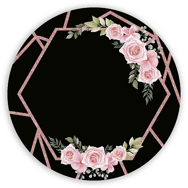 Capa Mini Painel Sublimado - Floral Geometrico