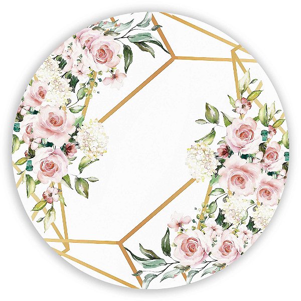 Capa Mini Painel Sublimado - Floral Geometrico
