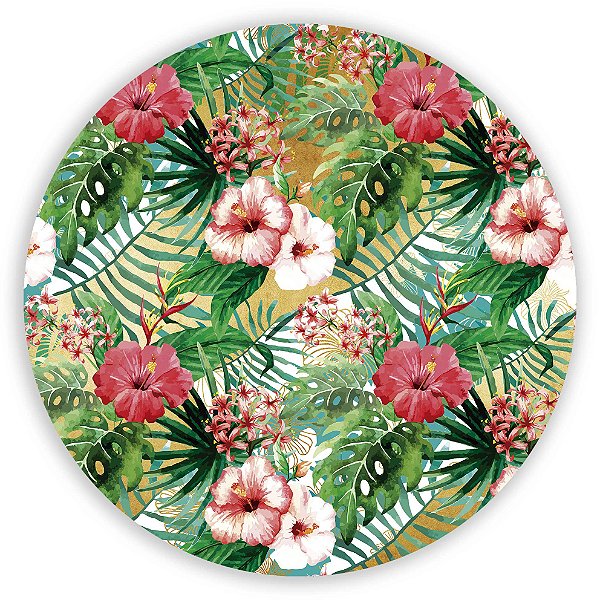 Mini Painel - Floral Geometrico - Sublimado 3D