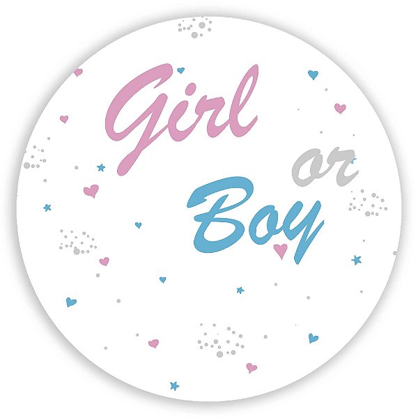 Capa Mini Painel Sublimado - Revelação Girl Boy