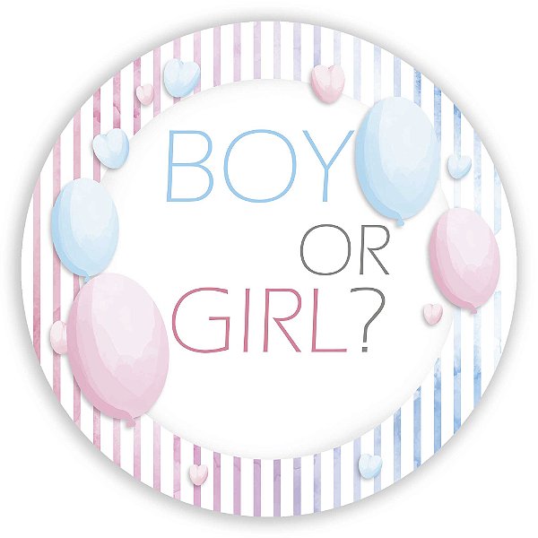 Mini Painel - Girl Boy Revelação - Sublimado 3D