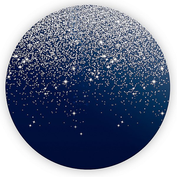Capa Mini Painel Sublimado - Glitter Azul