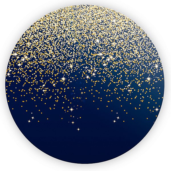 Capa Mini Painel Sublimado - Glitter Azul