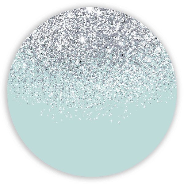 Capa Mini Painel Sublimado - Glitter Prata