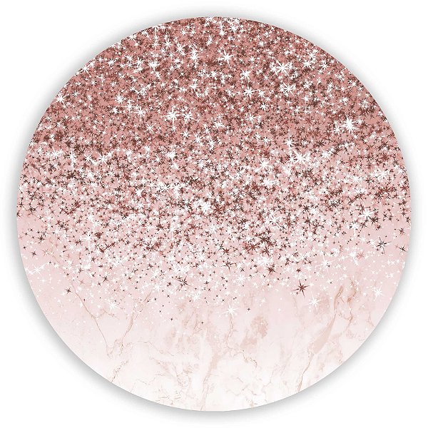 Capa Mini Painel Sublimado - Glitter Rosé